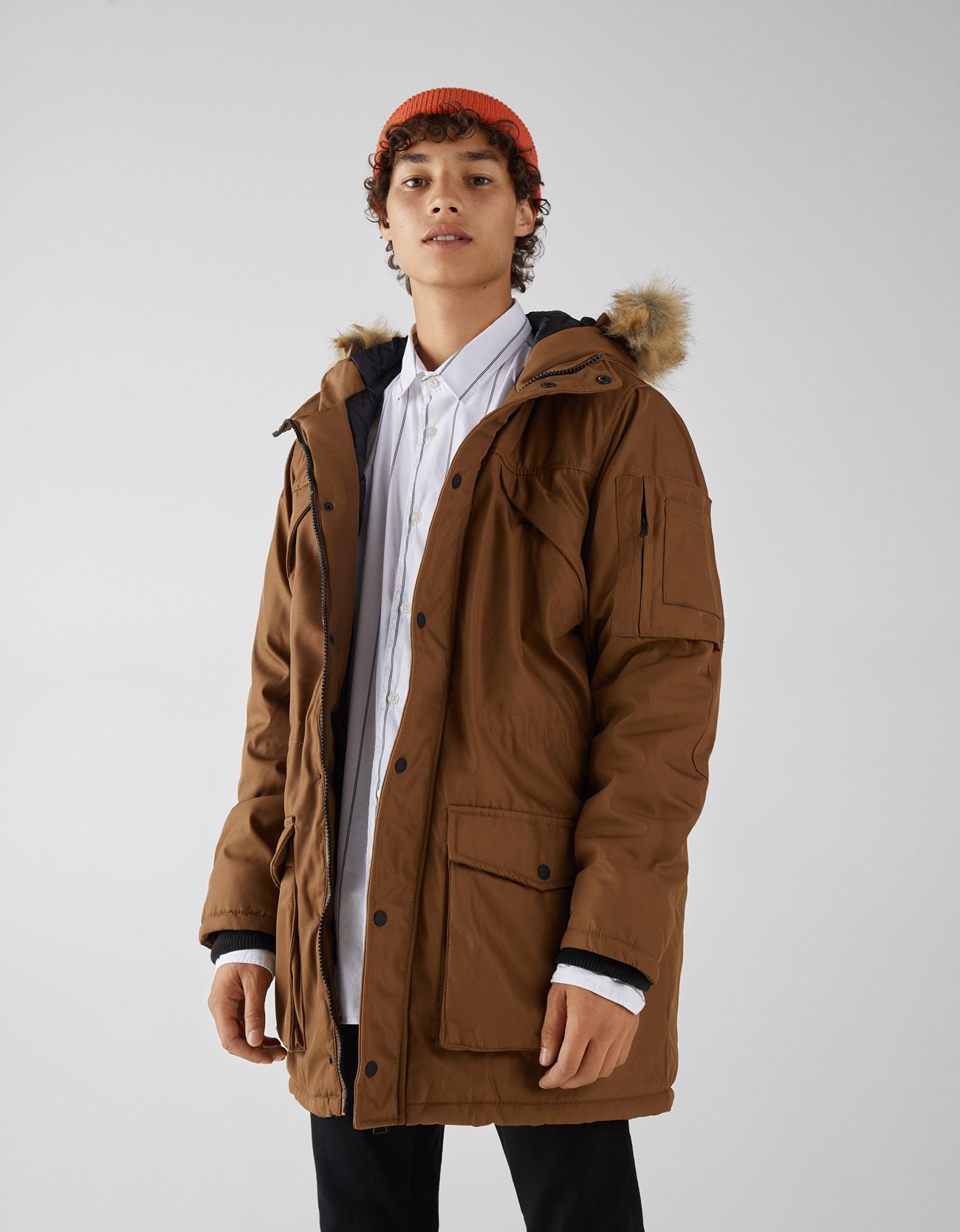 6612069742_1_1_1.jpg Abrigo estilo parka con capucha - Imagen 1